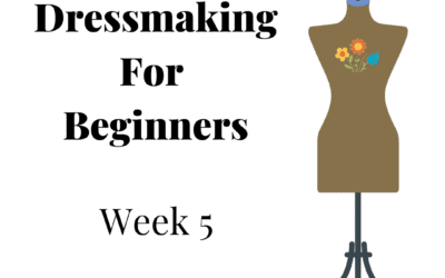 Beginners Garment Making – Week 5